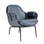 Modern Low Lounger Armchair Design 3D model small image 5