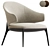 Modern Dining Chair Collection: Cosmo 3D model small image 2