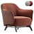 Modern Armchair Poliform Kaori Collection 3D model small image 1