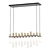 Sleek Echo Linear Chandelier 3D model small image 1