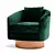 Advanced Swivel Chair, Material Efficiency 3D model small image 1