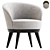 Modern Swivel Armchair, 3D Model 3D model small image 1