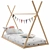 Native Teepee Children's Bed 3D model small image 3