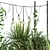 Greenery Trio Hanging Bar Display 3D model small image 3