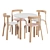 Modern Boston Table&Chairs Set 3D model small image 1