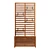 Rustic Acacia Wood Balcony Storage 3D model small image 2