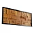 Earthy Mosaic Teak Wall Art 3D model small image 2