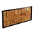 Earthy Mosaic Teak Wall Art 3D model small image 5