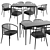 Bebitalia Erica Table Chair Set 3D model small image 1