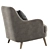 Elegant Sophie Armchair: Comfort Defined 3D model small image 5