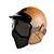 Vintage Leather Motorcycle Helmet Set 3D model small image 3