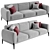 Modern Italian Romeo Compact Sofa 3D model small image 2