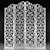 Decorative Screen Divider Wedding Arch 3D model small image 3