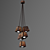 Handcrafted Pine Pendant Light - Querk Led 3D model small image 4