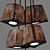 Handcrafted Pine Pendant Light - Querk Led 3D model small image 5