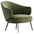 Elegant Charlotte Armchair Boconcept 3D model small image 2