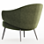 Elegant Charlotte Armchair Boconcept 3D model small image 3