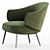 Elegant Charlotte Armchair Boconcept 3D model small image 4