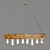 Retro Edison Pine Pendant Light 3D model small image 3