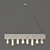 Retro Edison Pine Pendant Light 3D model small image 4