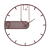 Metal Wood Wall Clock Elegant 3D model small image 3