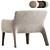 Modern Molteni Armchair Collection in 3D 3D model small image 6