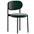 Velvet Vintage Dining Chair 3D model small image 4