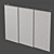 Sliding Roman Blinds Set 3D model small image 2