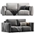 Abi Happy Grafit Loft Sofa 3D model small image 1