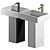 Keplero Collection Tower Sink 3D model small image 1