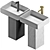 Keplero Collection Tower Sink 3D model small image 5