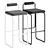 Elegant Flamingo Bar Stool 3D model small image 1