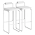 Elegant Flamingo Bar Stool 3D model small image 4