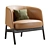 Elegant Collar Armchair for Subdivision 3D model small image 1