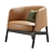 Elegant Collar Armchair for Subdivision 3D model small image 4