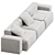 Modern Italian Design Couch 3D model small image 2