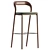 Sleek Neva Light Bar Chair 3D model small image 2