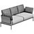 Elegant Reva Sleek Comfort Sofa 3D model small image 3