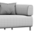 Modern 2-Seater Chaise Hem 3D model small image 3