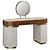 Elegant CLAIRE Vanity Table 3D model small image 1