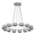 Italian Modern Blue Chandelier Stilnovo 3D model small image 2