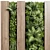 Wooden Frame Vertical Garden Decor 3D model small image 4