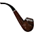 High-Quality Smoking Pipe Model 3D model small image 3