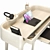 Sleek Desk Set with Chair 3D model small image 5