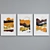 Abstract Picture Frame Set in 5 Materials 3D model small image 2