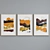 Abstract Picture Frame Set in 5 Materials 3D model small image 4