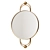 Caroline Gold Wall Mirror - Surya 3D model small image 1