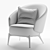 Modern Fabric Armchair - 2017 Version 3D model small image 6