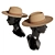 Vintage Hat Set 3D Model 3D model small image 5