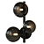 Indigo Molecola Black Wall Sconce 3D model small image 1